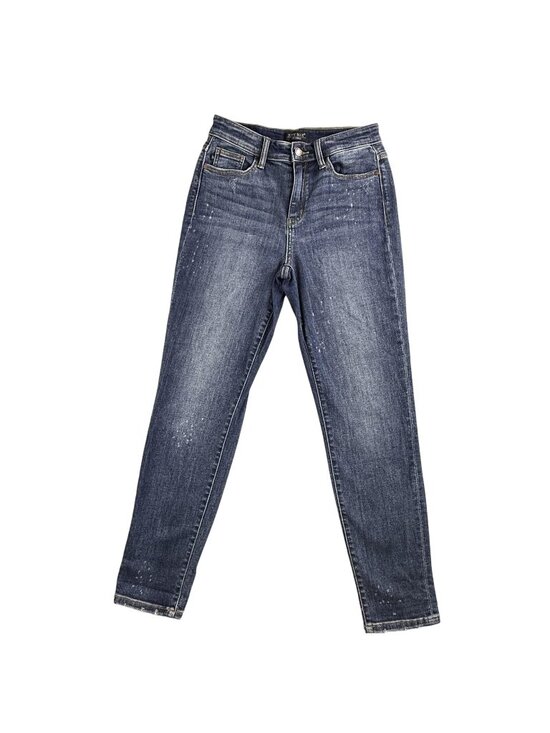 Judy Blue Denim - Judy Blue Jeans Womens 3/26 Blue Boyfriend Distressed Stretch Denim JB82346DK